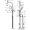 HANSGROHE 73807000 Sp&uuml;ltischmischer 320 Metris Select