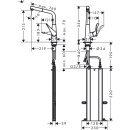 HANSGROHE 73828000 Sp&uuml;ltischmischer 320 Metris M71 Eco