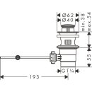 HANSGROHE 92168670 Ablaufventil Kunststoff