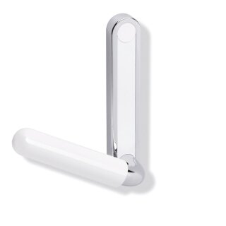 HEWI grab rail with plate, right, LifeSystem White Edition signal white