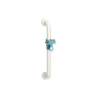 HEWI Shower rail, Series 801, diameter 33, Axle dimension 600 mm, with shower holder, colour 74/72/36