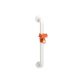 HEWI Shower rail, Series 801, diameter 33, Axle dimension 600 mm, with shower holder, colour 55/50/74