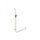 HEWI Angle handle with shower holder bar, Range 801, Axle dimension1: 1100, W1: 600, colour 99/36