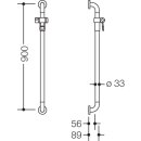 HEWI 801.33B1100 Br.H.Stg. Ser 801, matt, d:33,