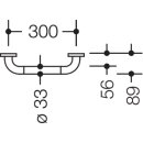 HEWI 801.36.1000 Haltegriff Ser 801 d:33,