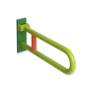 HEWI Folding support rail, rotatable, Series 801, Length 600 mm, steel core, colour 74/72/36