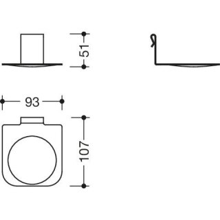 HEWI drip tray, metal, powder-coated, for disinfection/soap dispenser 900.06.002.. and disinfectant dispenser column 900.06.012.. matt dark grey pearl mica