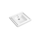 HEWI washbasin, splashback, 1 tap hole, with overflow,...