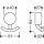 HEWI 950.13.201S Waschtisch S-Form, modular