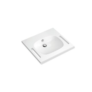 lavabo HEWI M 40, trop-plein blanc alpin, sans trou rob, 650x550mm