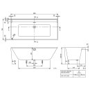 Villeroy &amp; Boch 180COR9CRBCVP01 Vorwand-BW Collaro...