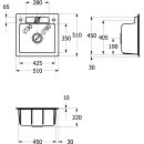Villeroy &amp; Boch 334500KG Einbausp&uuml;le Siluet 50 S...