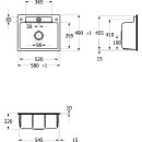 Villeroy & Boch 33460FR1 SP Siluet 60 S flat...