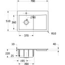 Villeroy &amp; Boch 334802KD EB-SP Subway Style 45 780x510mm