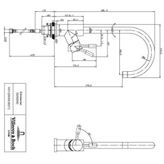 Villeroy & Boch 92530005 Küchenarmatur Umbrella 45x215mm aus