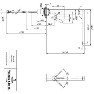 Villeroy & Boch 927000LC Küchenarmatur Finera 32x248mm aus