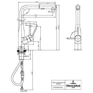 Villeroy & Boch 92850006 Küchenarmatur Subway Style Shower