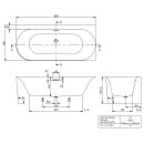 Villeroy &amp; Boch A180LOF9CR00V01 Vorwand-BW Loop&amp;Friends LOF 1800x800