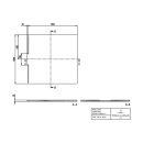 Villeroy &amp; Boch UDQ1212WAL1V-1S Duschwanne Wallway 1200x1200x30mm