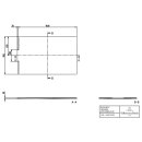 Villeroy &amp; Boch UDQ1490WAL2V-RW DW Wallway 1400x900x30mm re-eckig