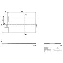 Villeroy &amp; Boch UDQ1590WAL2BVRW DW Wallway 1500x900x30mm re-eckig