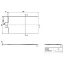 Villeroy &amp; Boch UDQ1690WAL2BV1S DW Wallway 1600x900x30mm re-eckig