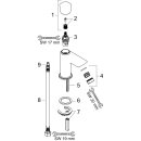 HANSGROHE 71120670 Standventil Logis mattschwarz