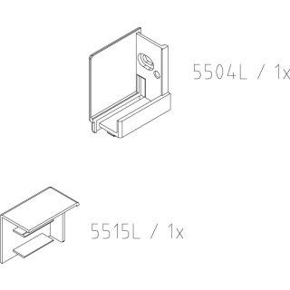 Kermi 2535899 EBNI022 Set Wandwinkel li.