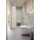 HEWI WC-B&uuml;rstengarnitur mit Deckel, Edelstahl, matt geschliffen, Innenbeh&auml;lter aus schwarz mattem Kunststoff