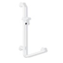 HEWI Angle handle with shower holder (USA), Series 801 Axle dimensions 36 x 18 inch stone grey