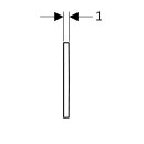 Geberit 115080111 Omega30 BetPl., f&uuml;r 2-Mengen-Sp.
