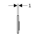 Geberit 115085011 Omega20 BetPl., f&uuml;r 2-Mengen-Sp.