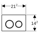 Geberit 115085111 Omega20 BetPl., f&uuml;r 2-Mengen-Sp.