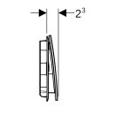 Geberit 115622141 Sigma70 BetPl., f&uuml;r 2-Mengen-Sp&uuml;lung