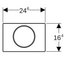 Geberit 115758165 Sigma10 BetPl. f&uuml;r Sp&uuml;l-Stopp Sp&uuml;lung
