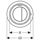 Geberit 116057161 Typ 10 Fernbet&auml;tigung, pneumatisch