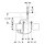 Geberit 116172141 Brenta Robinetterie murale WT, montage sur pied, r&eacute;seau