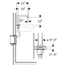 Geberit 116198SN1 Brenta WT-Arm.,Standmontage, Batterie