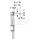 Geberit 116278141 Brenta WT-Arm.,Wandmontage, Batterie