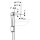 Geberit 116293SN1 Brenta WT-Arm.,Wandmontage, Batterie