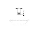 Geberit 116294141 Brenta WT-Arm.,Wandmontage, Batterie