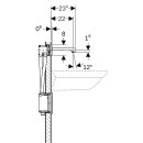 Geberit 116294141 Brenta WT-Arm.,Wandmontage, Batterie
