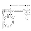 Geberit 116462141 ONE WT-Arm. rundes Des. W.-Mont. 2Gr.