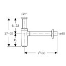 Geberit 151025141 Tauchrohrgeruchsverschluss f&uuml;r WB