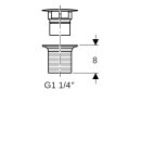 Geberit 152080141 Ablaufventil mit freiem Auslauf