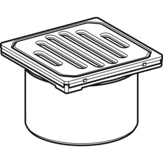 Geberit 243372001 Schlitzrost mit Rostträger