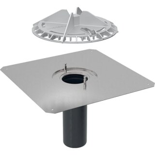 Geberit 359129001 Pluvia Dachwassereinl. m.Anschl.Blech