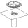 Geberit 359129001 Pluvia Dachwassereinl. m.Anschl.Blech