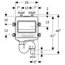 Geberit 616275001 HS50 Hygienesp. mit 2 Wasseranschl.