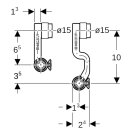 Geberit 619441222 FlowFit Set Anschluss-T-St&uuml;ck